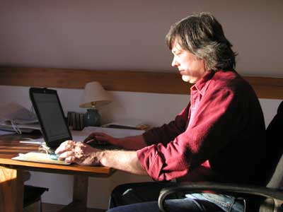 Tim Working at his computer
